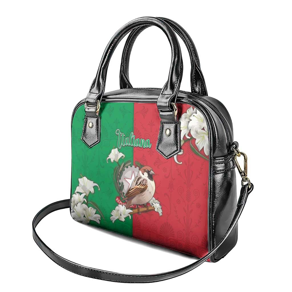 Italy Shoulder Handbag Sparrow With Symbol Italiana DT05