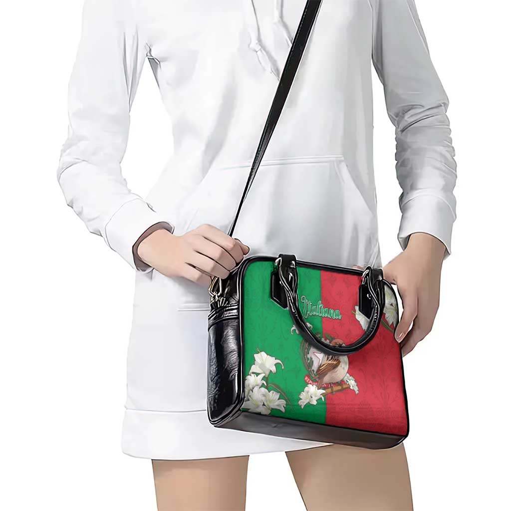 Italy Shoulder Handbag Sparrow With Symbol Italiana DT05