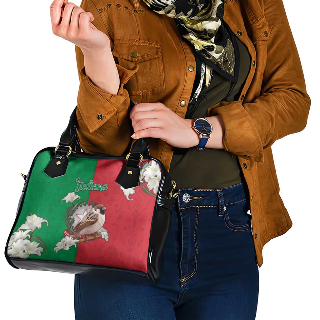 Italy Shoulder Handbag Sparrow With Symbol Italiana DT05