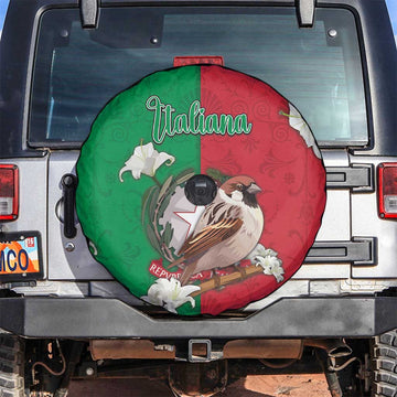 Italy Spare Tire Cover Sparrow With Symbol Italiana DT05