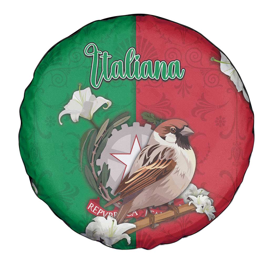 Italy Spare Tire Cover Sparrow With Symbol Italiana DT05