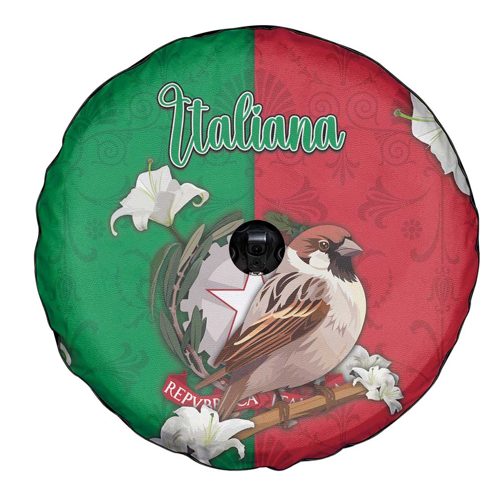 Italy Spare Tire Cover Sparrow With Symbol Italiana DT05