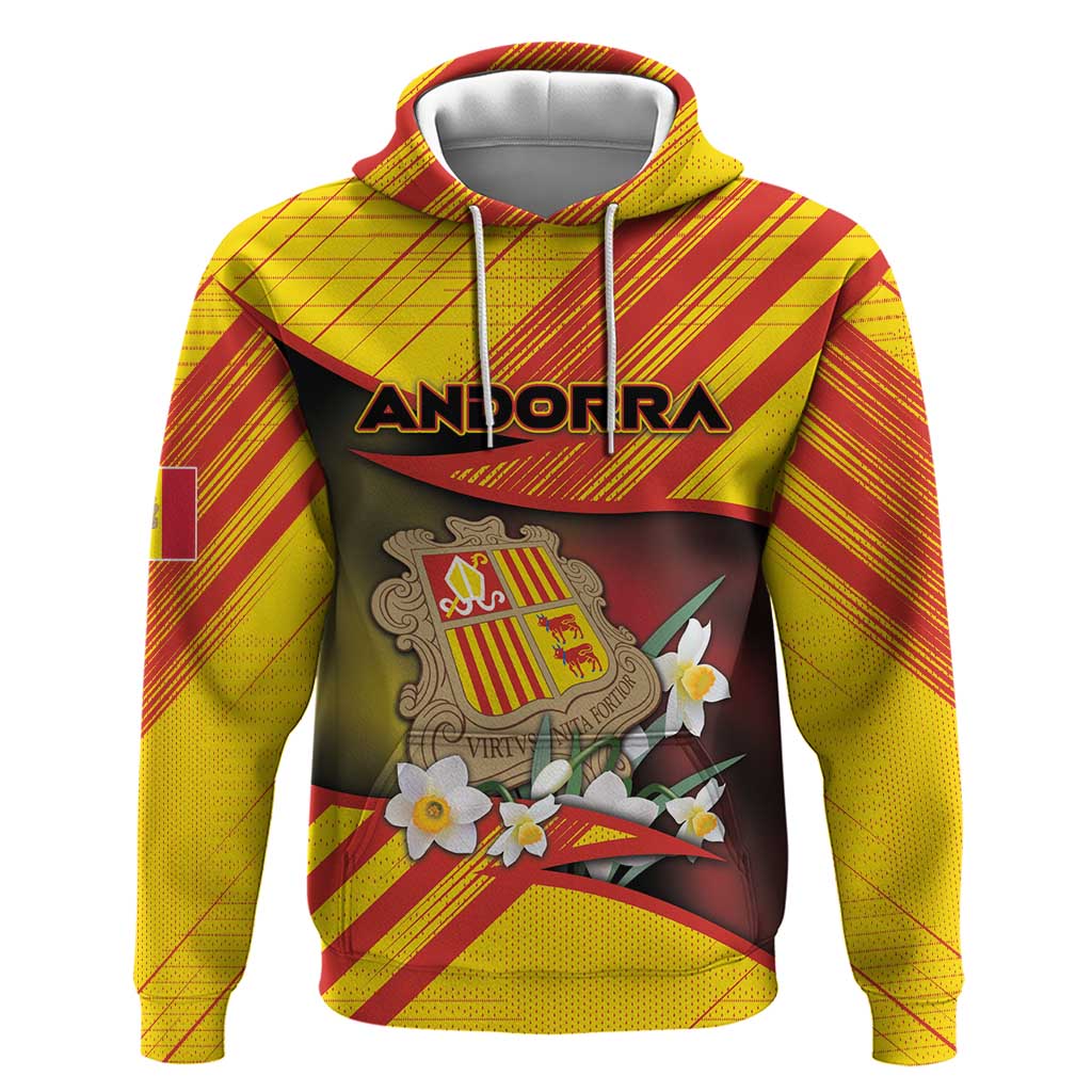 Personalized Andorra Hoodie The Grandalla Flowers With Symbol DT05