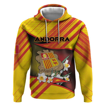 Personalized Andorra Hoodie The Grandalla Flowers With Symbol DT05