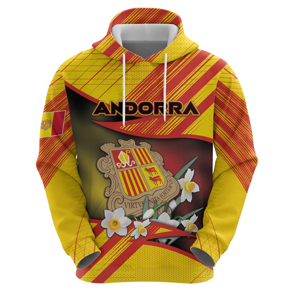 Personalized Andorra Hoodie The Grandalla Flowers With Symbol DT05