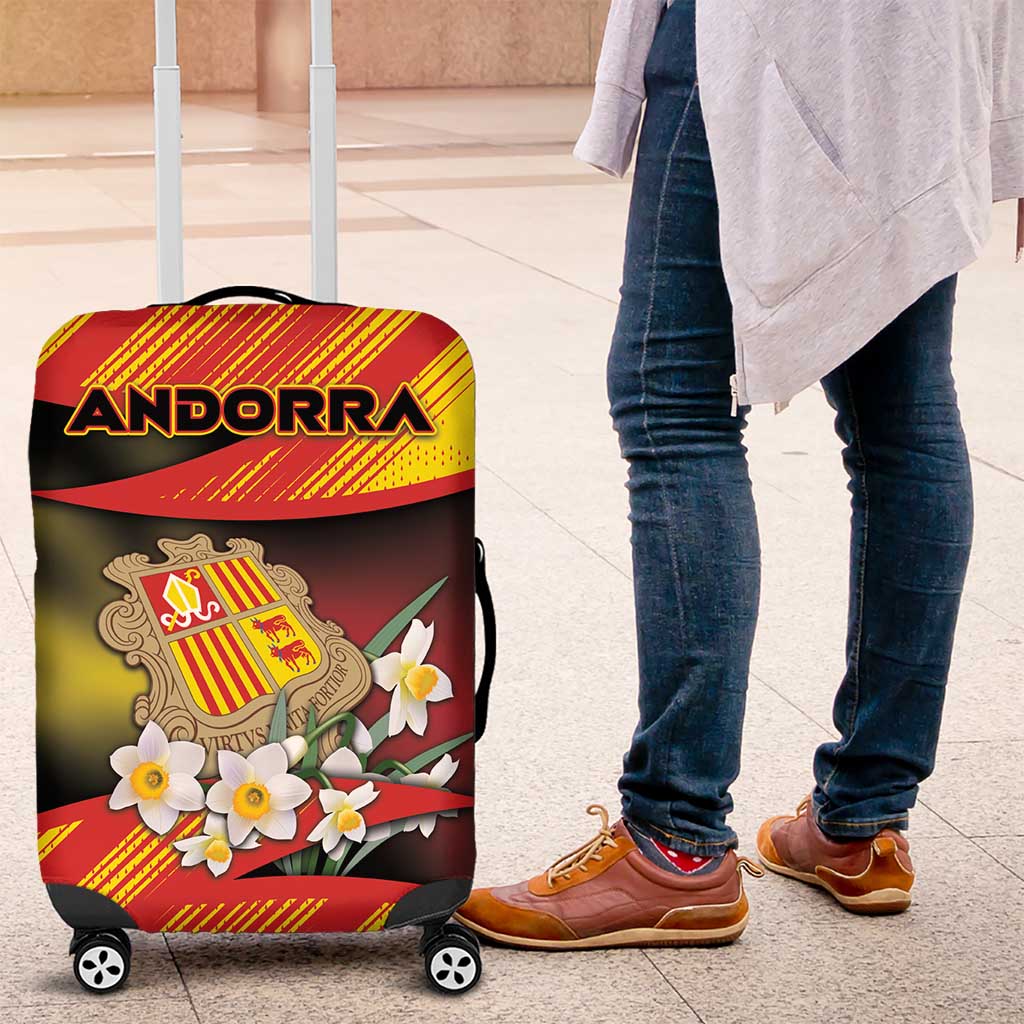 Andorra Luggage Cover The Grandalla Flowers With Symbol DT05
