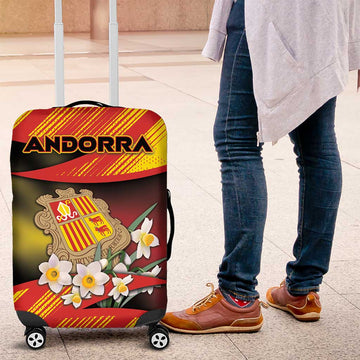 Andorra Luggage Cover The Grandalla Flowers With Symbol DT05