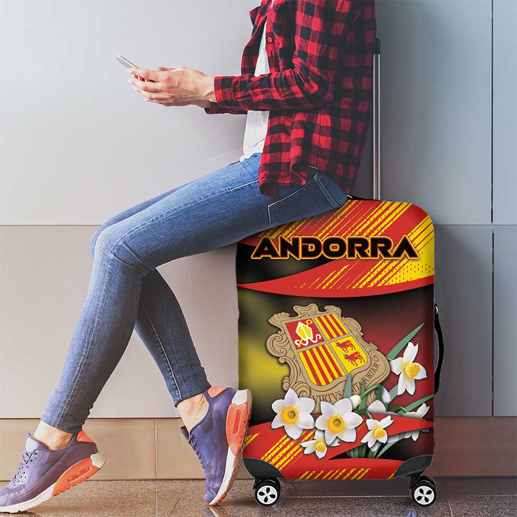 Andorra Luggage Cover The Grandalla Flowers With Symbol DT05
