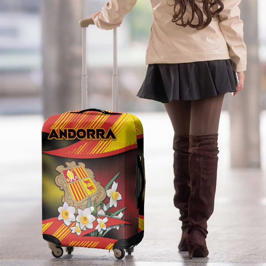 Andorra Luggage Cover The Grandalla Flowers With Symbol DT05