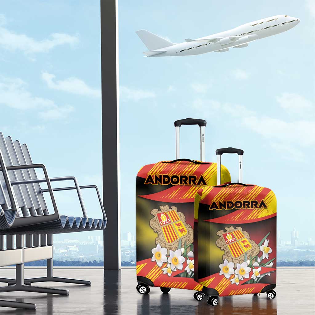 Andorra Luggage Cover The Grandalla Flowers With Symbol DT05