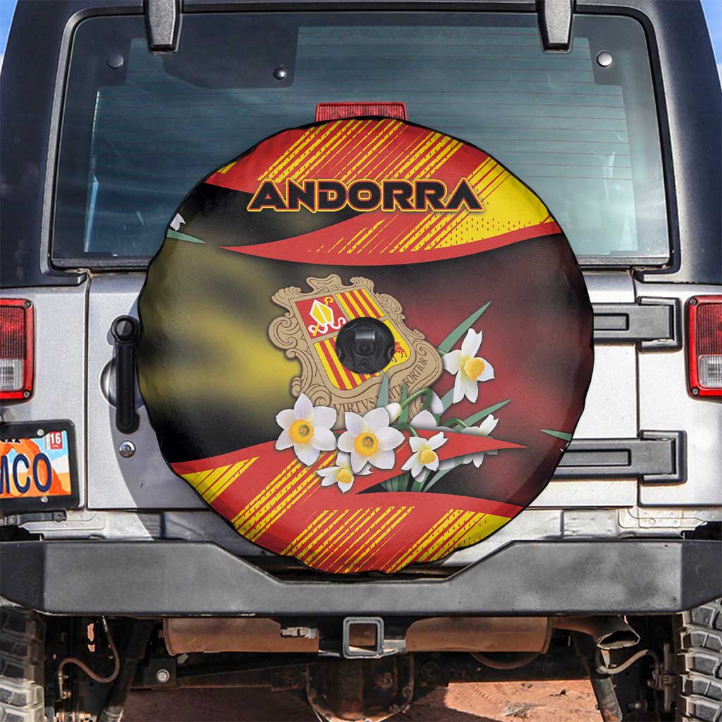 Andorra Spare Tire Cover The Grandalla Flowers With Symbol DT05