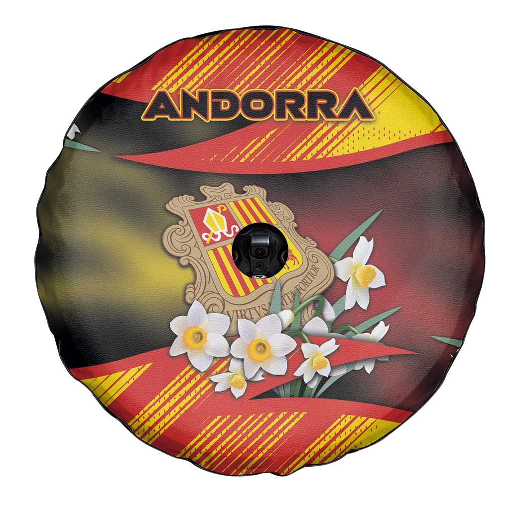 Andorra Spare Tire Cover The Grandalla Flowers With Symbol DT05