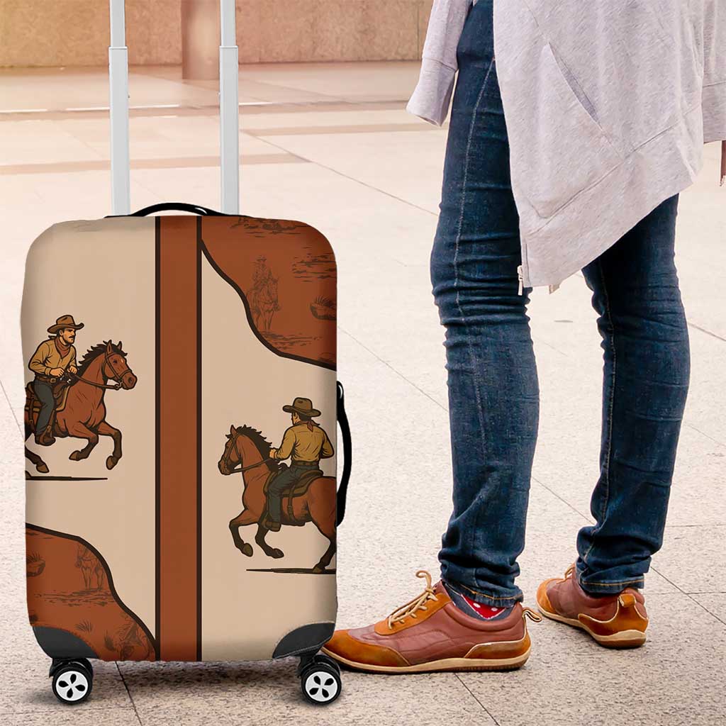 Cowboy Luggage Cover Horse Riding Retro Western Yoke DT05
