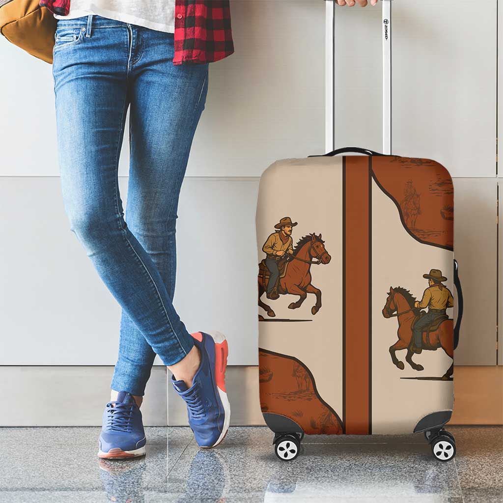 Cowboy Luggage Cover Horse Riding Retro Western Yoke DT05