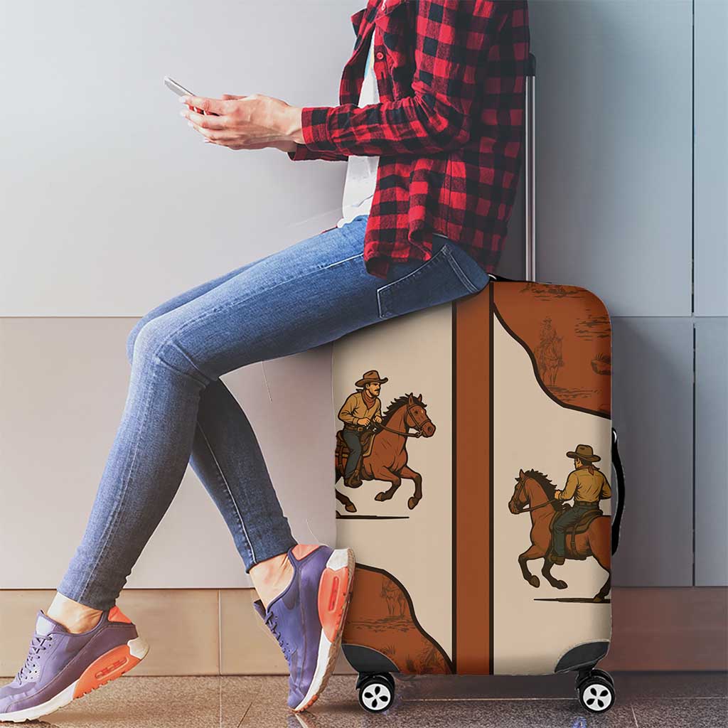 Cowboy Luggage Cover Horse Riding Retro Western Yoke DT05