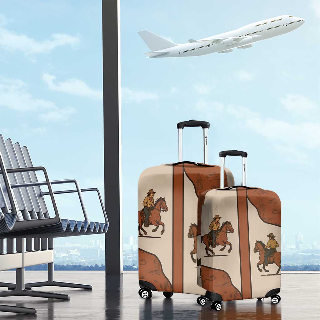 Cowboy Luggage Cover Horse Riding Retro Western Yoke DT05