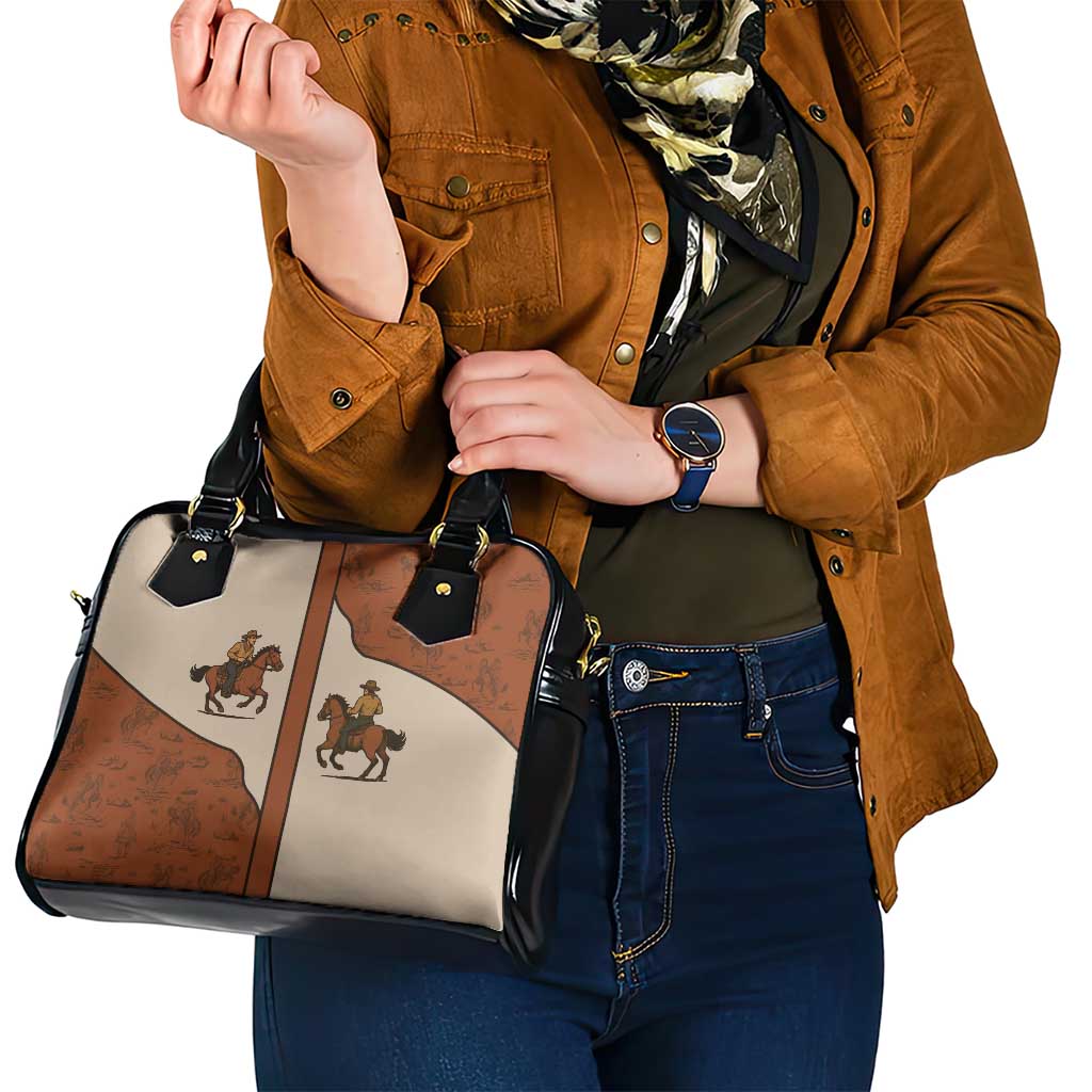 Cowboy Shoulder Handbag Horse Riding Retro Western Yoke DT05