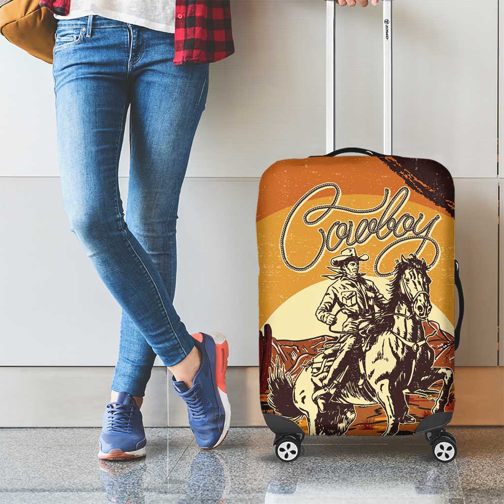 Cowboy Luggage Cover Ride Em Cowboy DT05