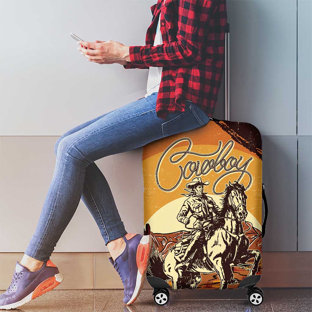 Cowboy Luggage Cover Ride Em Cowboy DT05