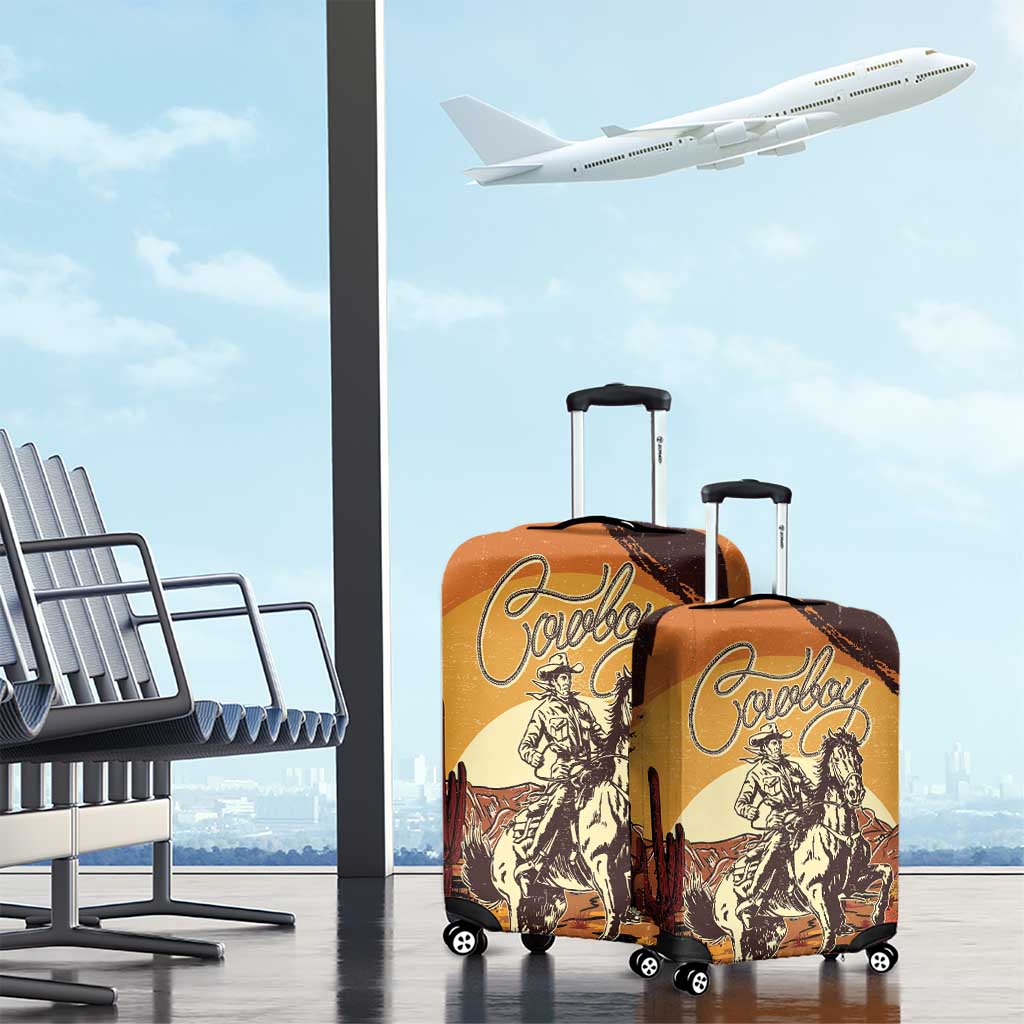 Cowboy Luggage Cover Ride Em Cowboy DT05