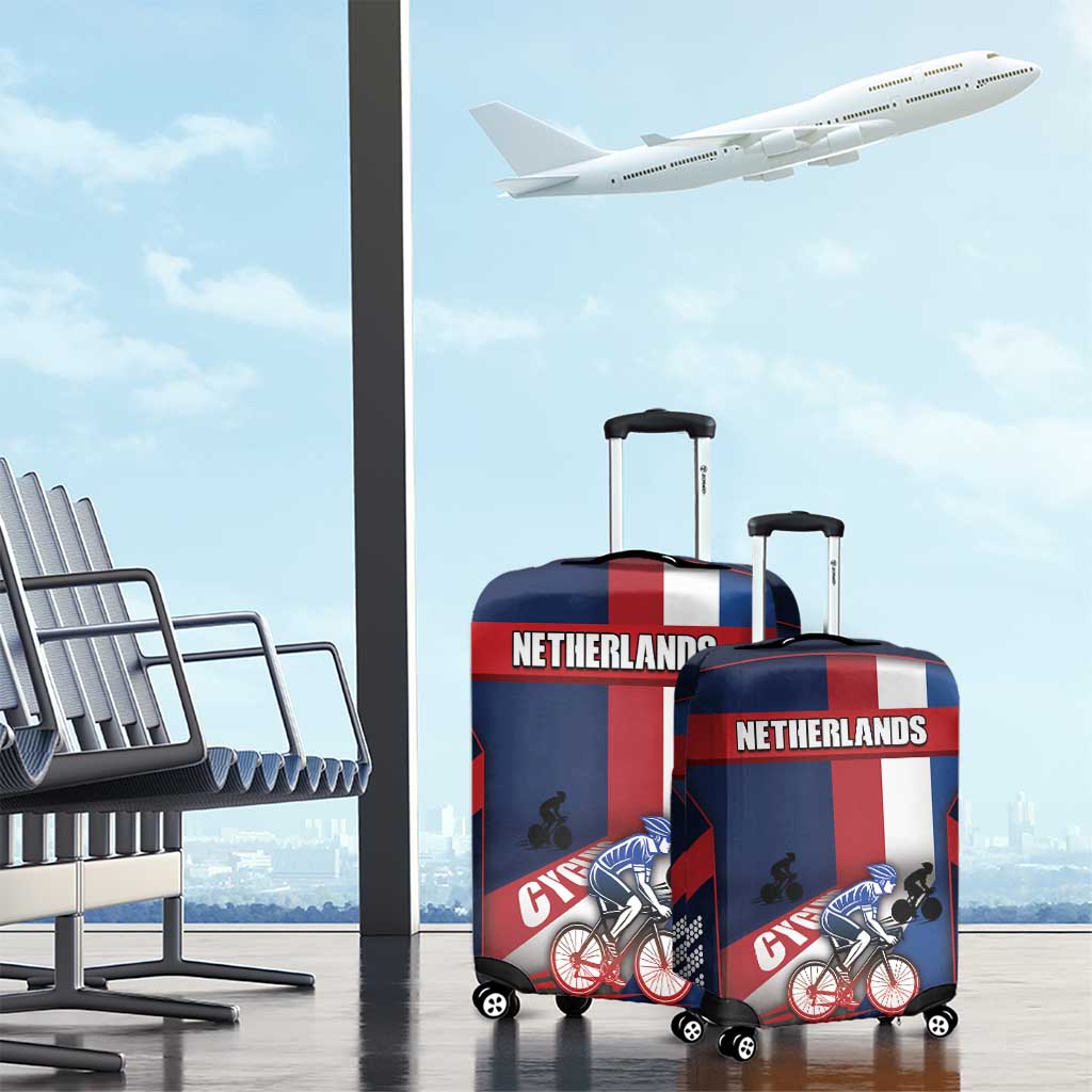 Netherlands Cycling Luggage Cover Sporty Style Navy DT05