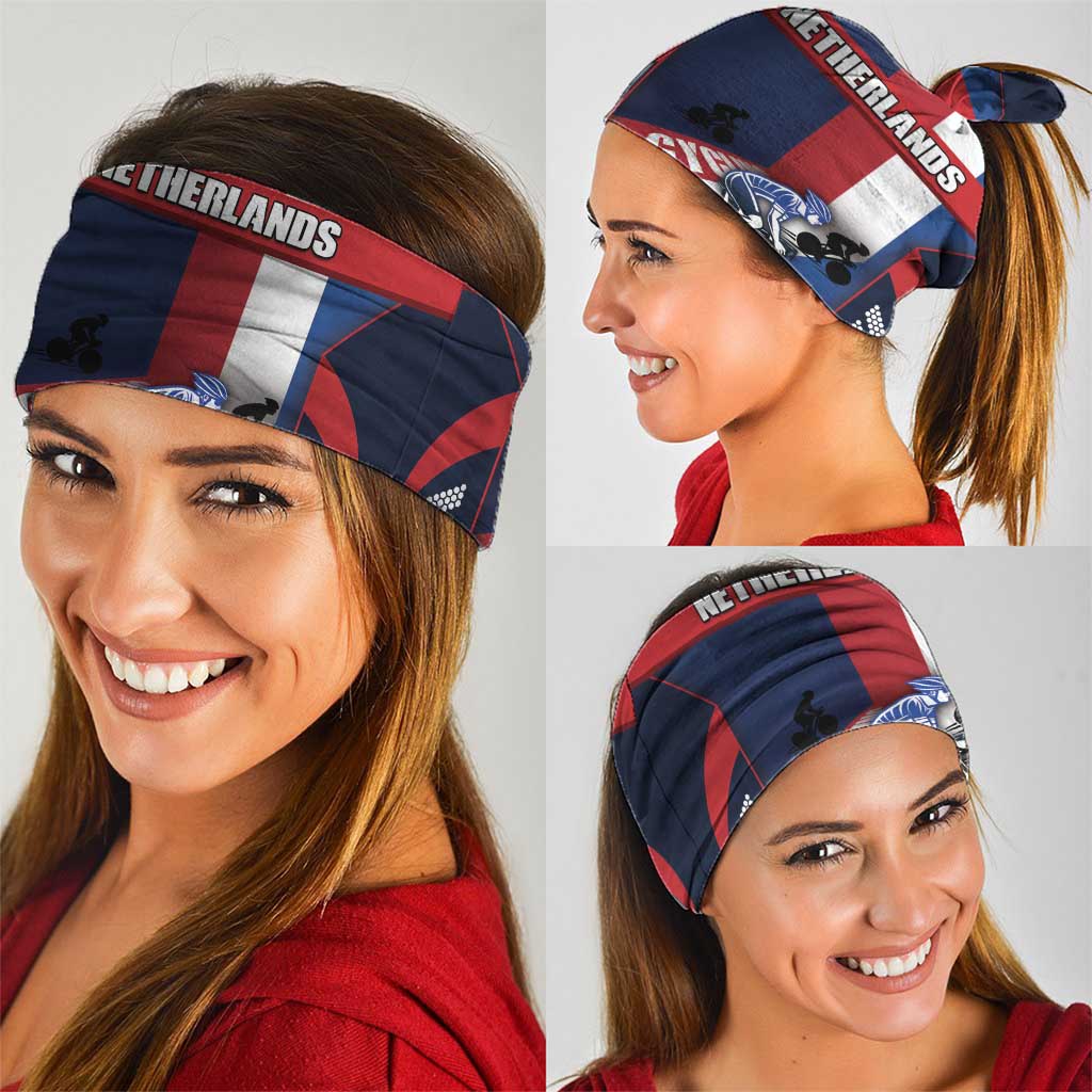 Netherlands Cycling Neck Gaiter Sporty Style Navy DT05