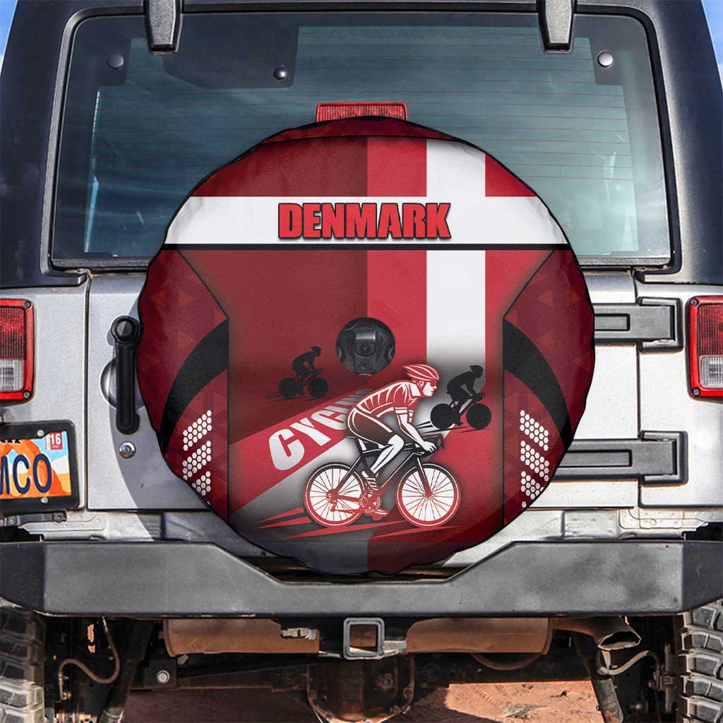 Denmark Cycling Spare Tire Cover Sporty Style Red DT05