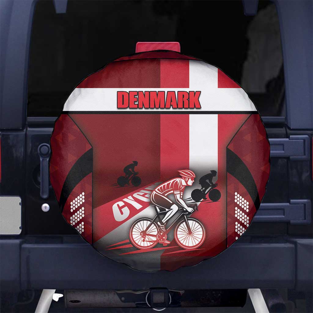 Denmark Cycling Spare Tire Cover Sporty Style Red DT05