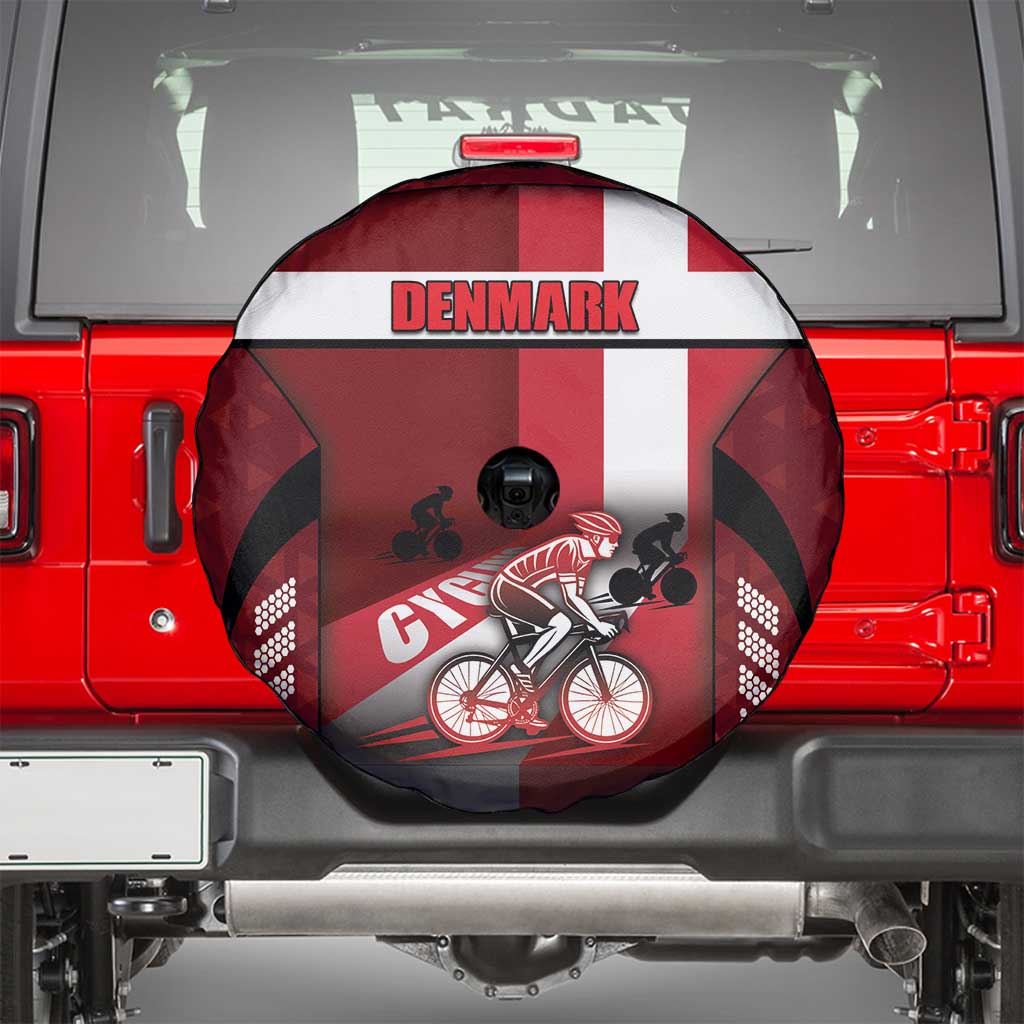 Denmark Cycling Spare Tire Cover Sporty Style Red DT05