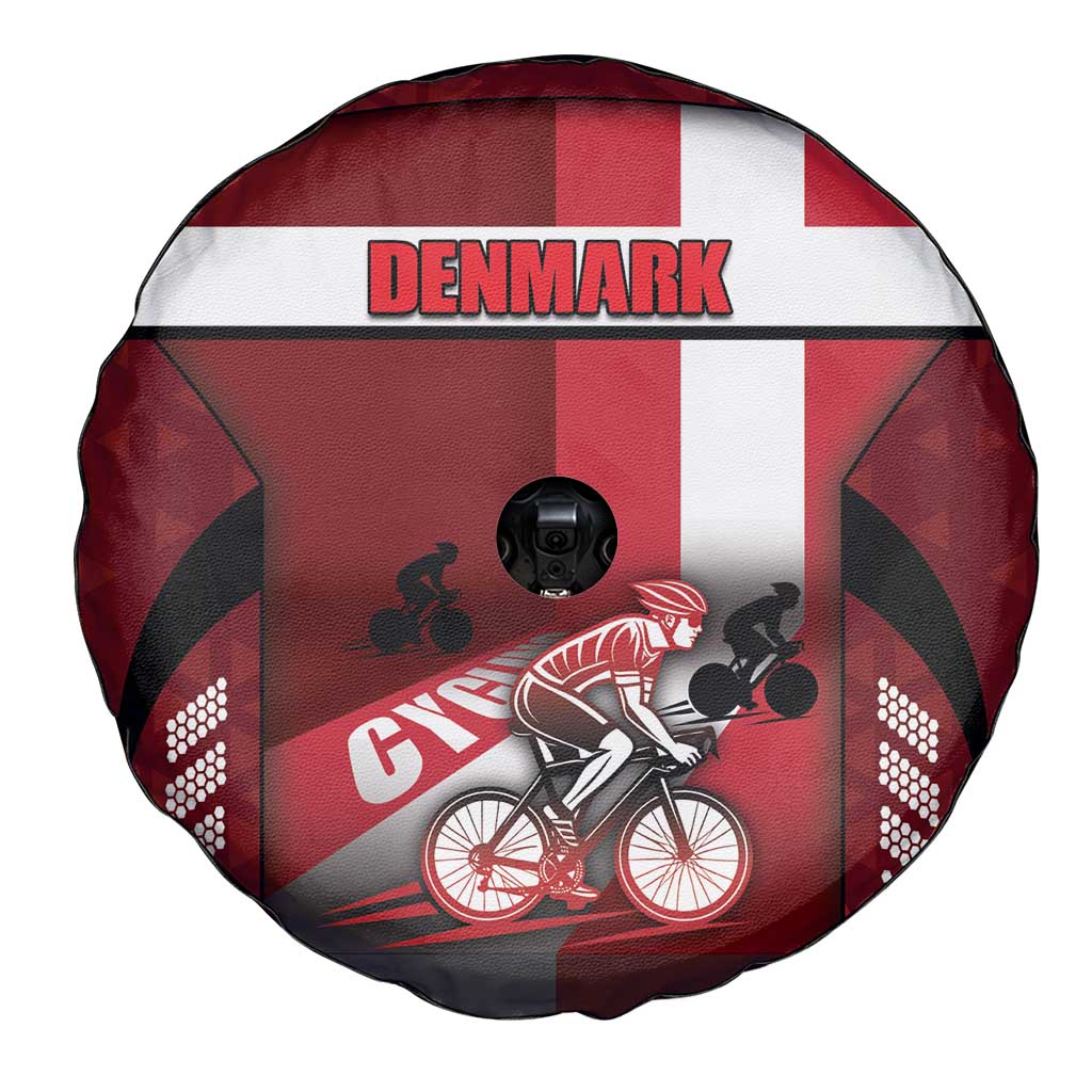 Denmark Cycling Spare Tire Cover Sporty Style Red DT05