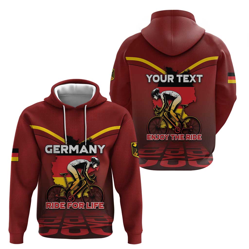 Personalized Germany Cycling Hoodie Ride For Life DT05