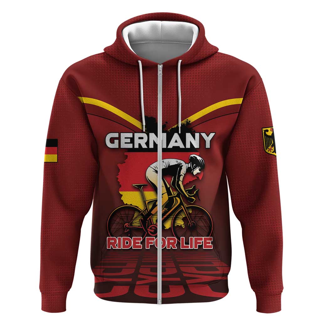 Personalized Germany Cycling Hoodie Ride For Life DT05