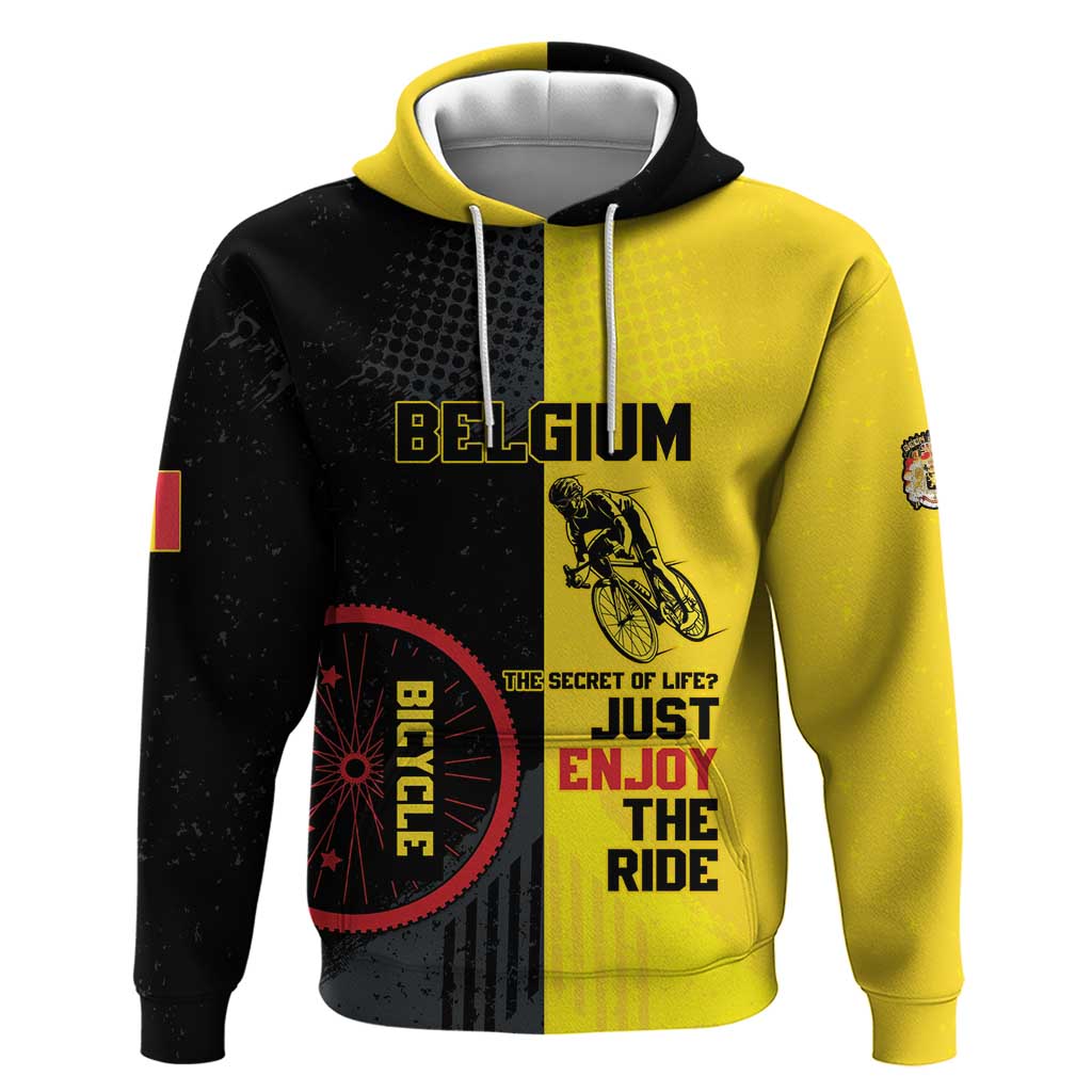 Personalized Belgium Cycling Hoodie Just Enjoy The Ride DT05