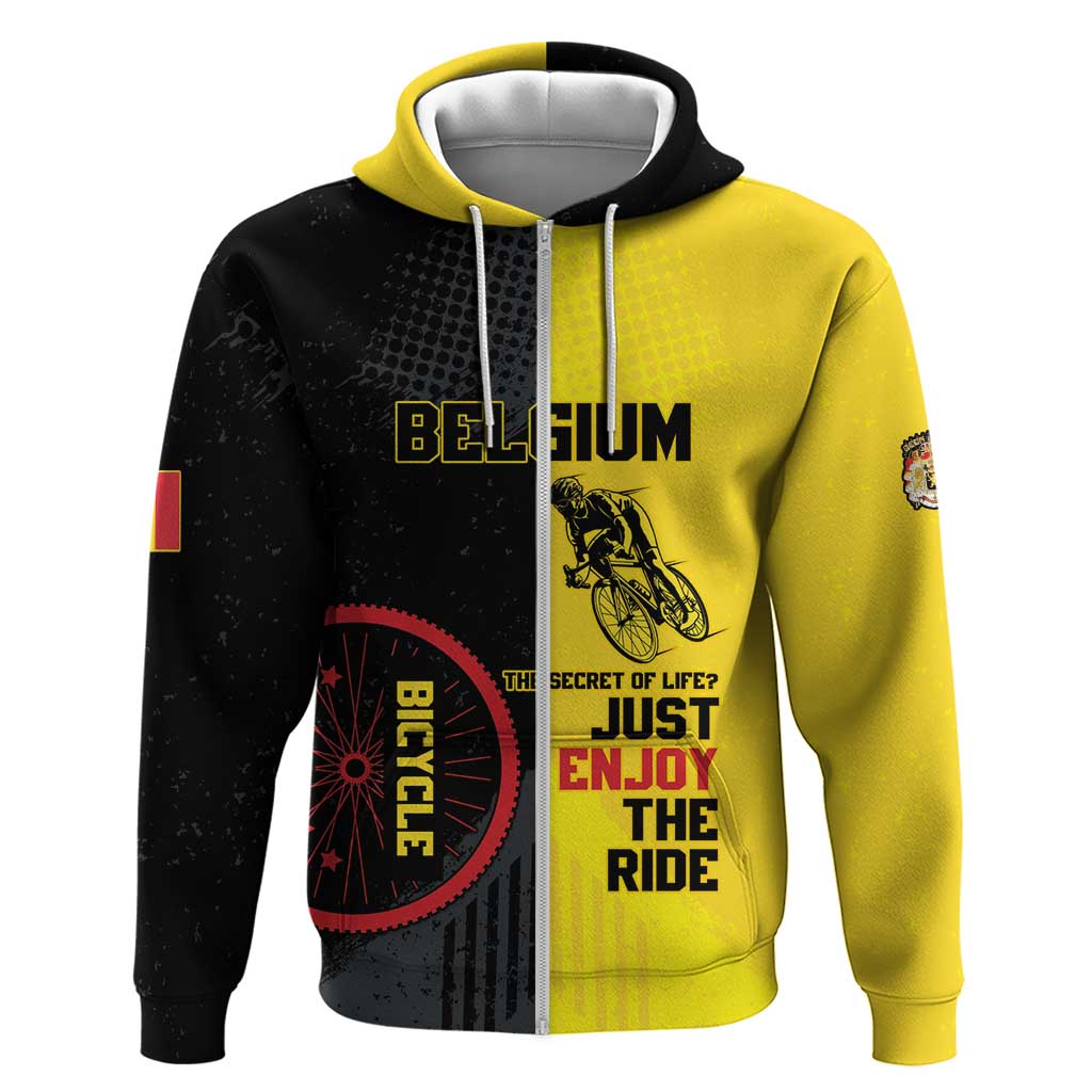 Personalized Belgium Cycling Hoodie Just Enjoy The Ride DT05