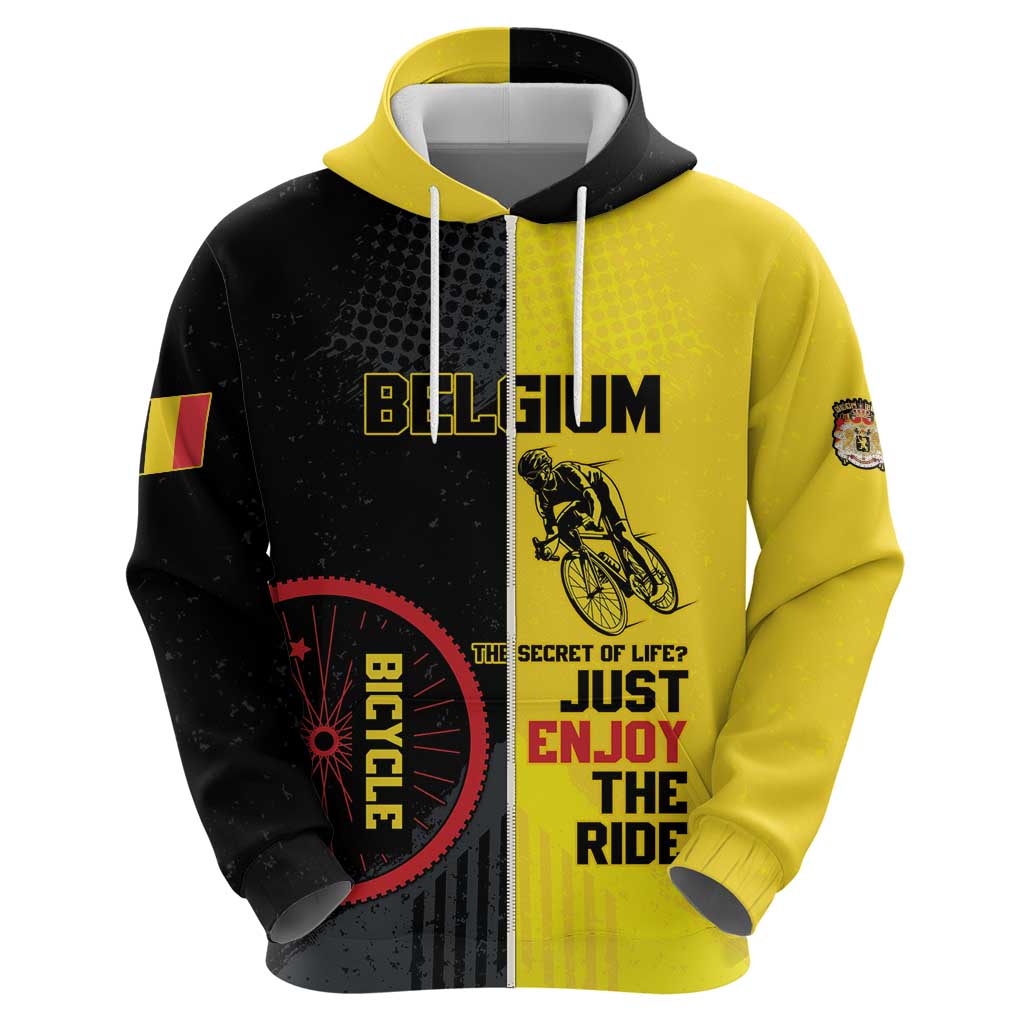 Personalized Belgium Cycling Hoodie Just Enjoy The Ride DT05