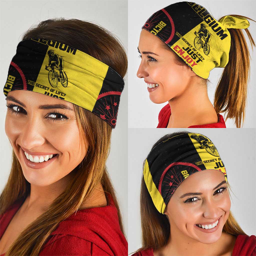 Belgium Cycling Neck Gaiter Just Enjoy The Ride DT05