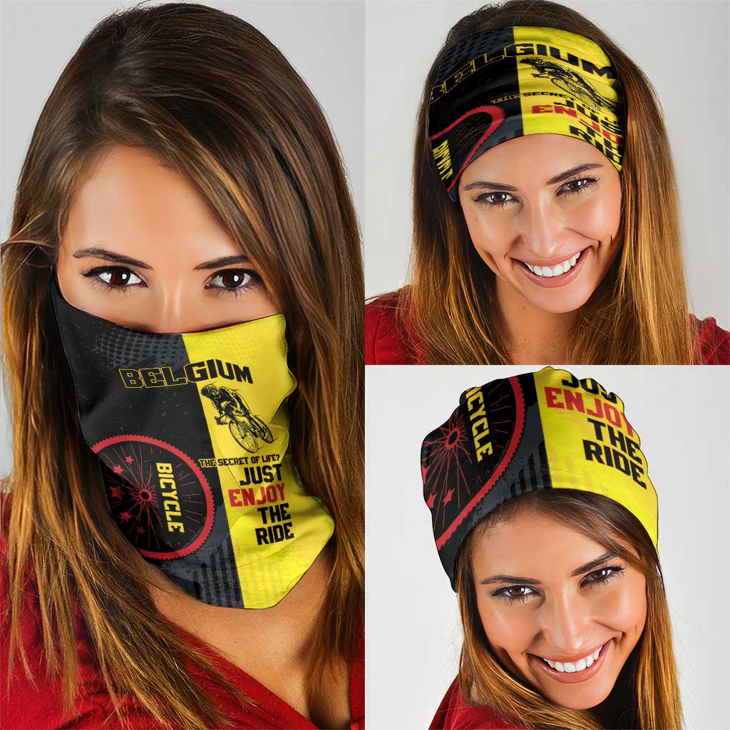 Belgium Cycling Neck Gaiter Just Enjoy The Ride DT05