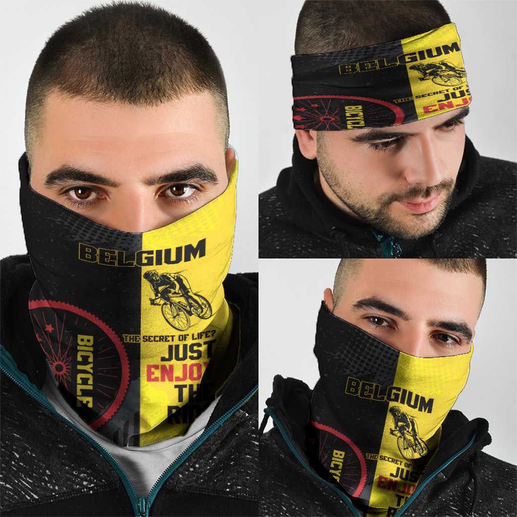Belgium Cycling Neck Gaiter Just Enjoy The Ride DT05