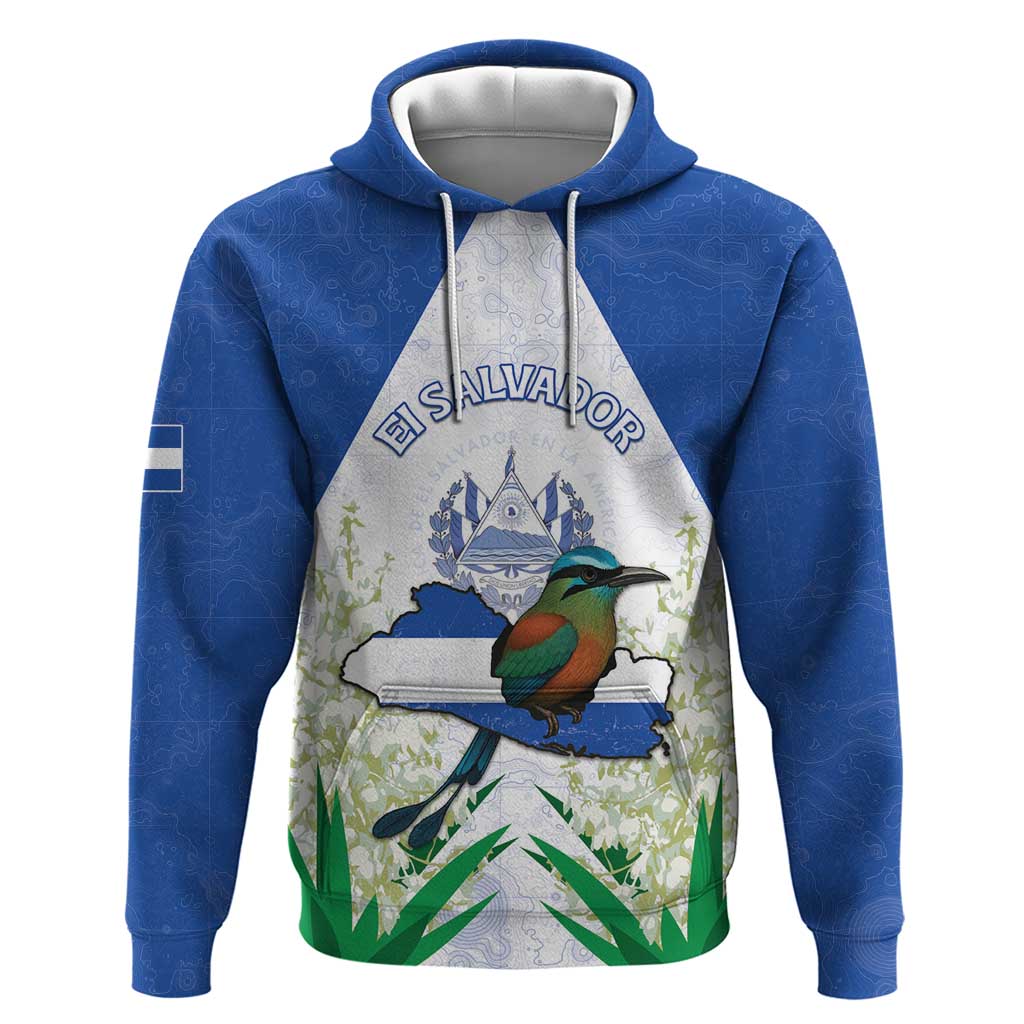 Personalized El Salvador Hoodie Torogoz Bird Map DT05