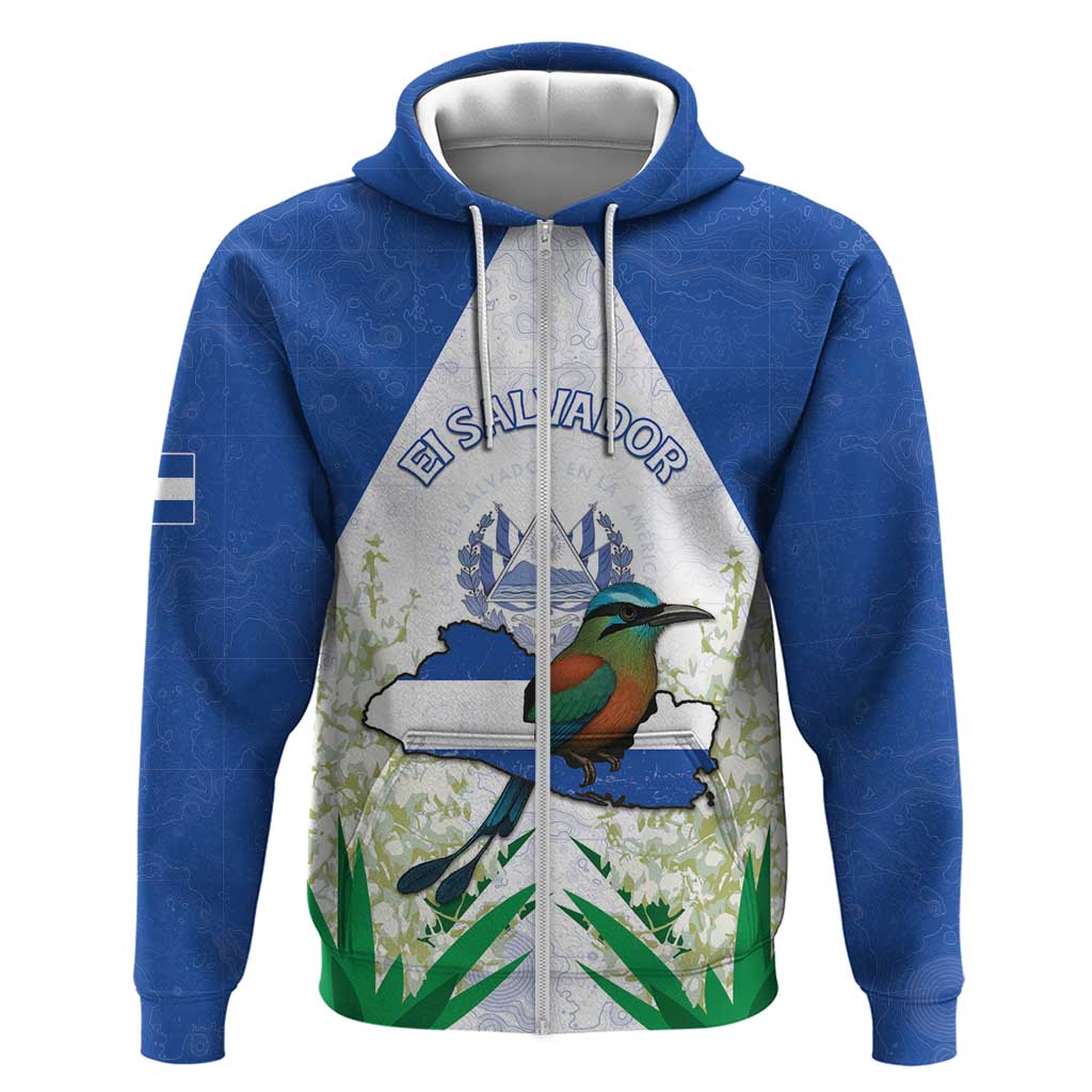 Personalized El Salvador Hoodie Torogoz Bird Map DT05