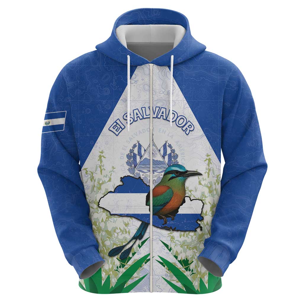 Personalized El Salvador Hoodie Torogoz Bird Map DT05