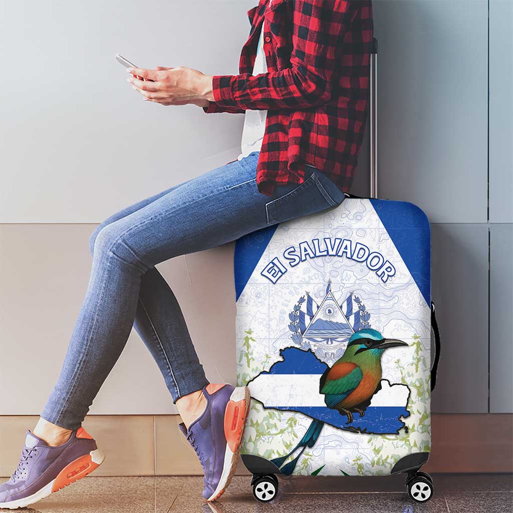 El Salvador Luggage Cover Torogoz Bird Map DT05