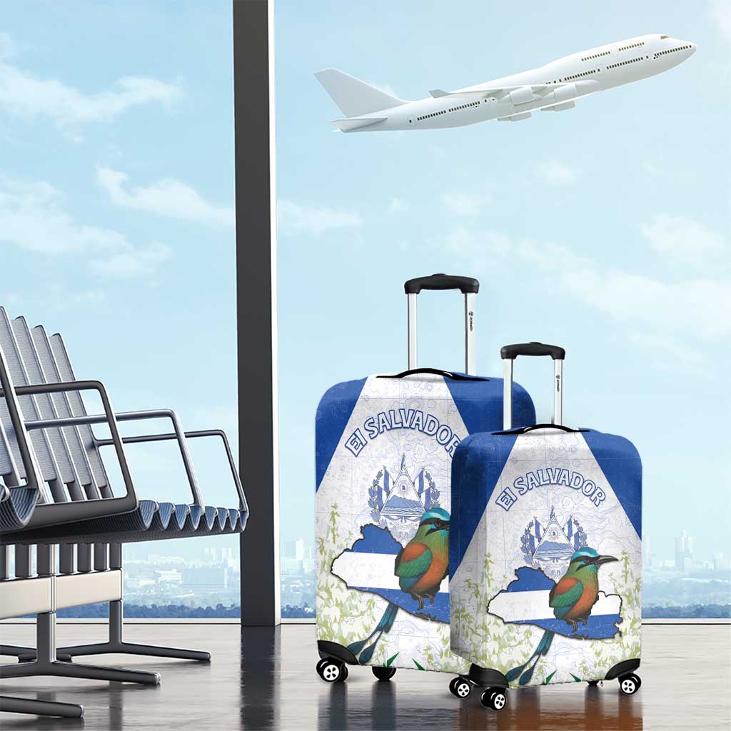 El Salvador Luggage Cover Torogoz Bird Map DT05