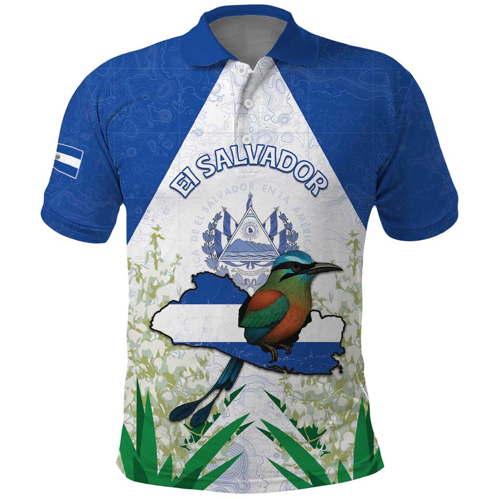 Personalized El Salvador Polo Shirt Torogoz Bird Map DT05