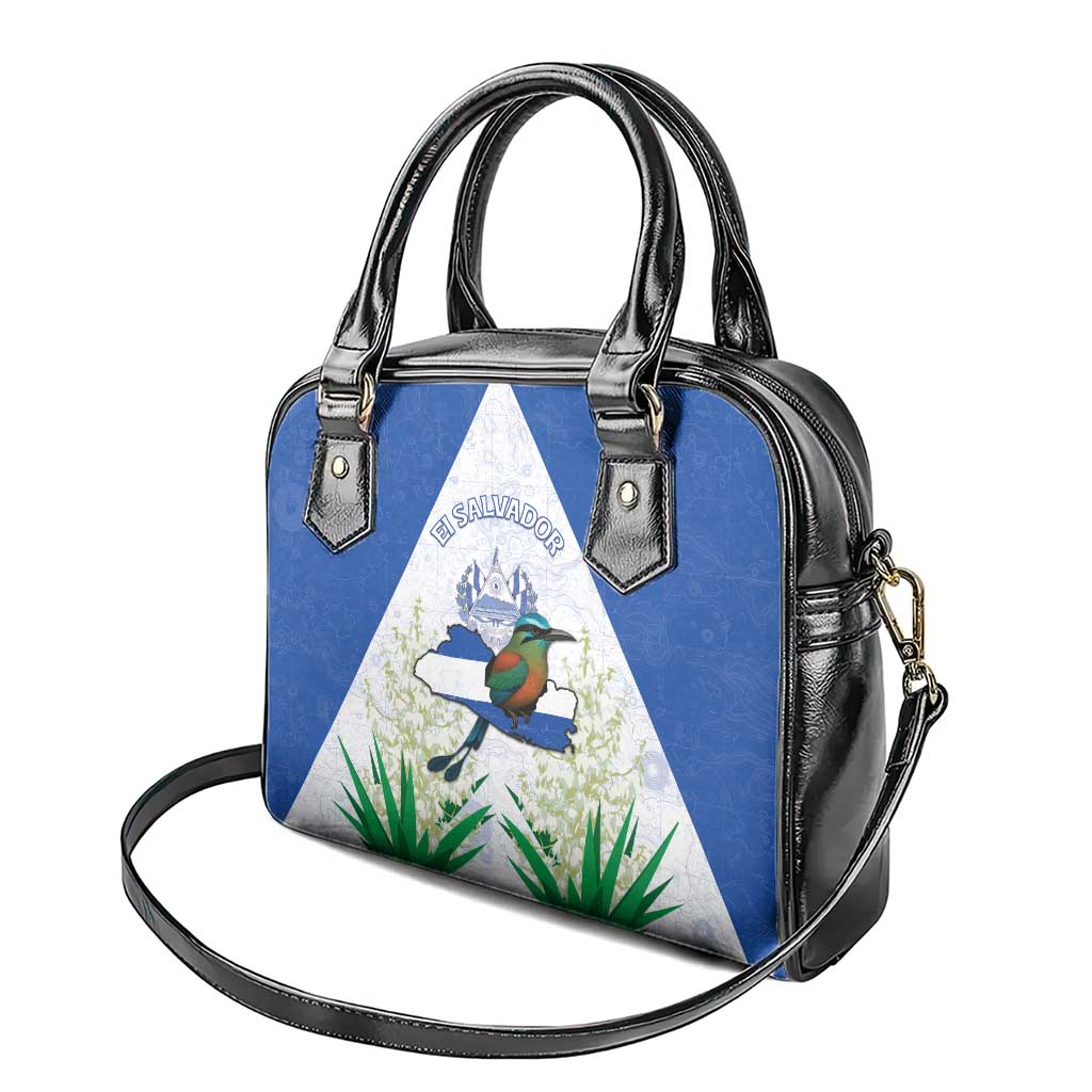 El Salvador Shoulder Handbag Torogoz Bird Map DT05