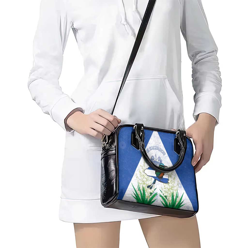 El Salvador Shoulder Handbag Torogoz Bird Map DT05