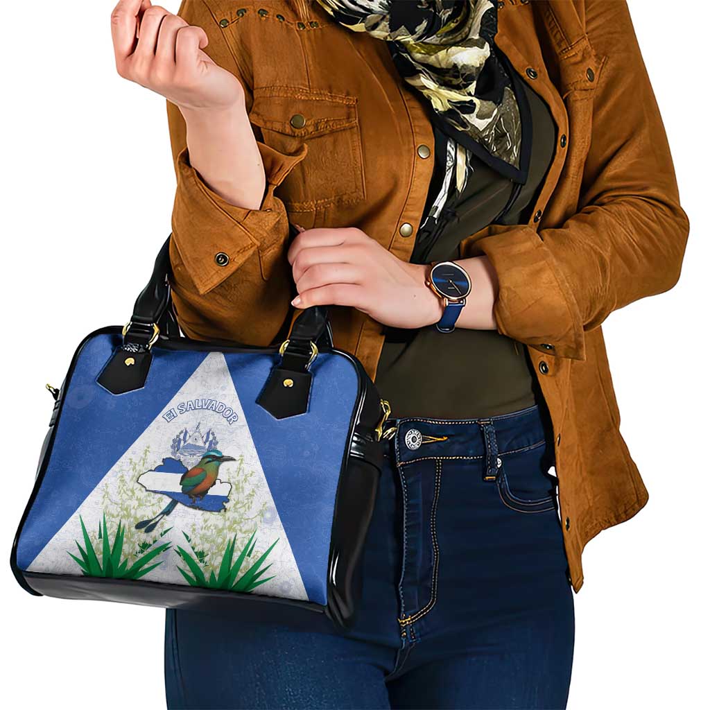 El Salvador Shoulder Handbag Torogoz Bird Map DT05