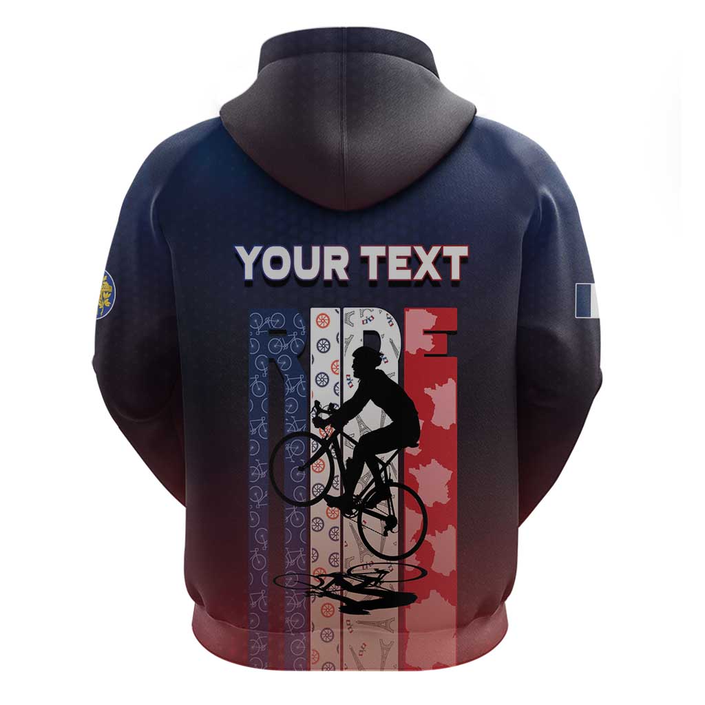 Personalized France Cycling Hoodie Ride With Cyclist DT05