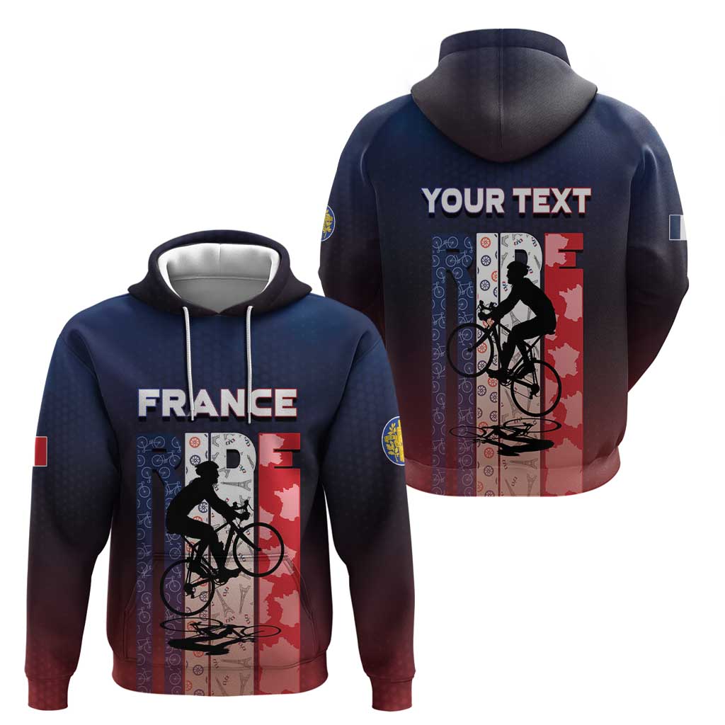 Personalized France Cycling Hoodie Ride With Cyclist DT05