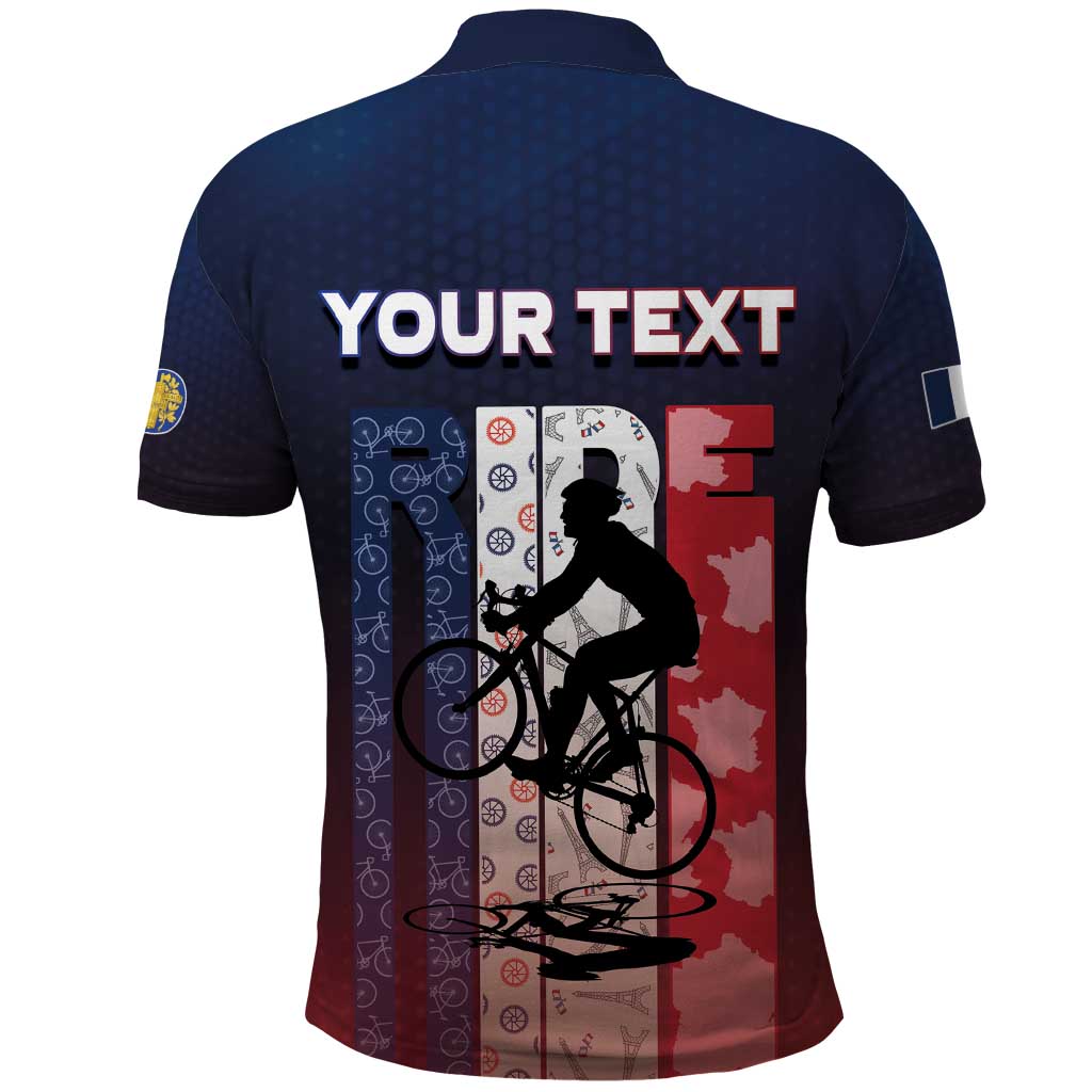 Personalized France Cycling Polo Shirt Ride With Cyclist DT05